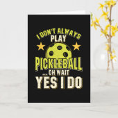 Pickleball Kaart (Gele Bloem)