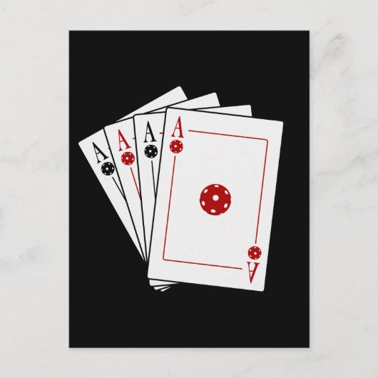 Pickleball-kaarten voor Pickleball-spelers Briefkaart (Voorkant)