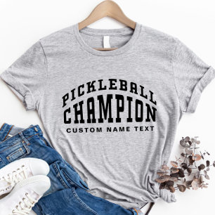 Pickleball Kampioen Aangepaste Naam Pickleballer C T-shirt