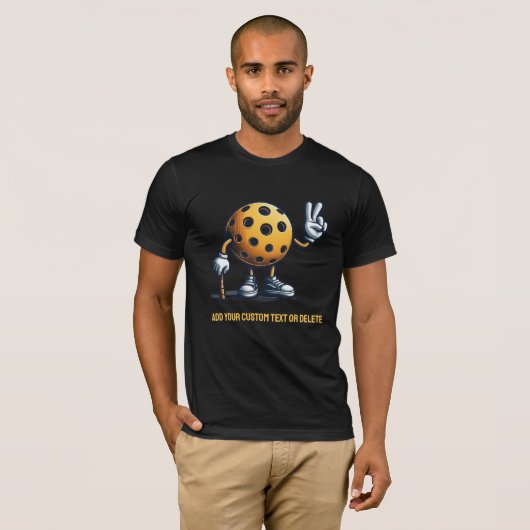 Pickleball Kampioen in Baseball Speler Beste Gift T-shirt (Voorkant volledig)