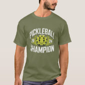 Pickleball Kampioen van het Jaar Pickle Ball Fun T-shirt (Voorkant)