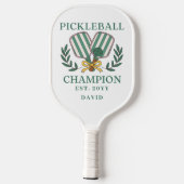 Pickleball Kampioens Crest Toernooi Prijs Paddle (Achterkant)
