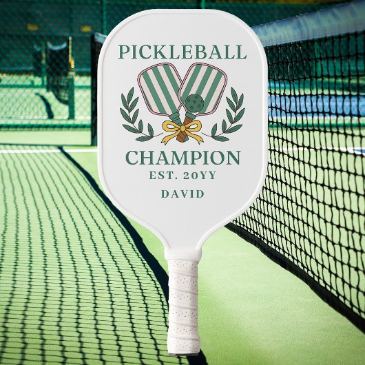 Pickleball Kampioens Crest Toernooi Prijs Paddle