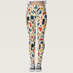 Pickleball Kazimir Malevich-geïnspireerde club Leg Leggings