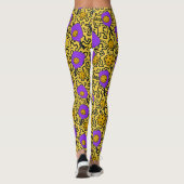 Pickleball Keith Haring Style Paddle Pattern Leggings (Achterkant)