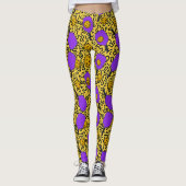 Pickleball Keith Haring Style Paddle Pattern Leggings (Voorkant)