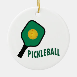 Pickleball Keramisch Ornament