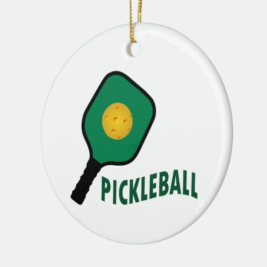 Pickleball Keramisch Ornament (Links)