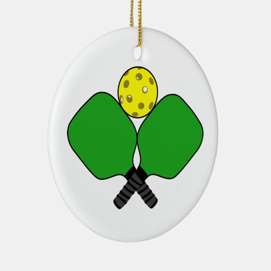 Pickleball Keramisch Ornament (Rechts)