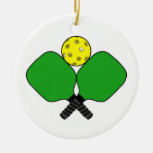 Pickleball Keramisch Ornament (Voorkant)