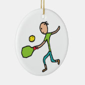 Pickleball Keramisch Ornament (Rechts)
