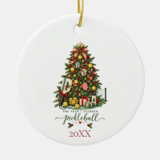 Pickleball Keramisch Ornament
