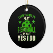Pickleball Keramisch Ornament (Links)