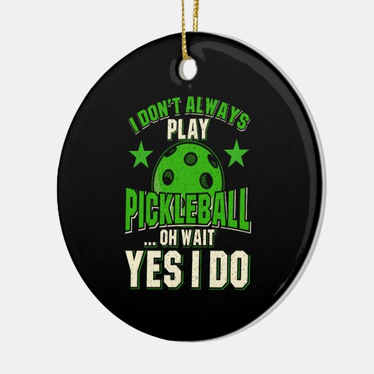 Pickleball Keramisch Ornament (Links)
