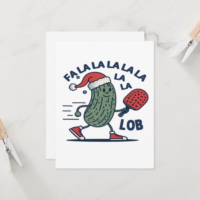 Pickleball kerst (Voorkant / Achterkant in situ)