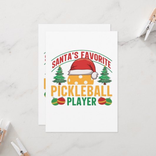Pickleball kerst (Voorkant / Achterkant in situ)