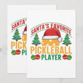 Pickleball kerst (Voorkant / Achterkant)