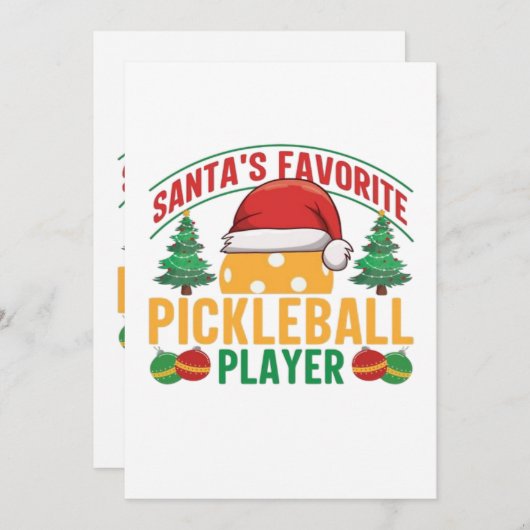Pickleball kerst (Voorkant / Achterkant)