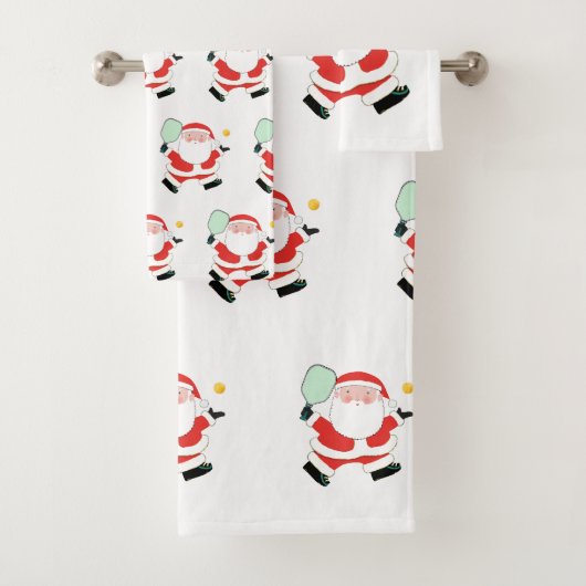 Pickleball Kerst Badhanddoekenset Bad Handdoek (Insitu)