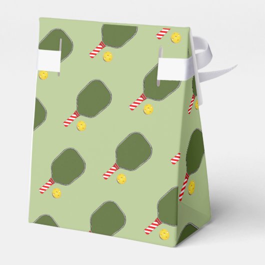 Pickleball kerst bedankdoosjes (Achterkant)