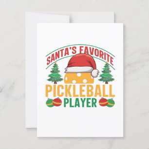 Pickleball kerst briefkaart