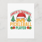 Pickleball kerst briefkaart (Voorkant)