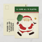 Pickleball kerst briefkaart (Voorkant / Achterkant)