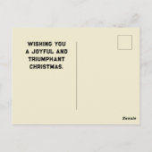 Pickleball kerst briefkaart (Achterkant)