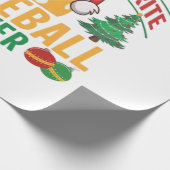 Pickleball kerst cadeaupapier (Hoek)