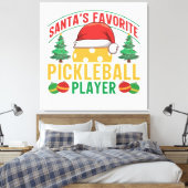 Pickleball kerst canvas afdruk (Insitu (Slaapkamer))