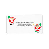 Pickleball kerst etiket (Voorkant)