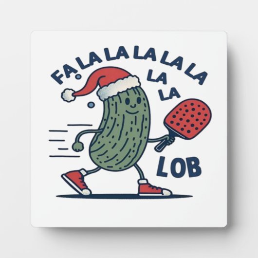 Pickleball kerst fotoplaat (Voorkant)