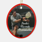 Pickleball Kerst Gepersonaliseerd Ornament (Links)