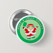 Pickleball Kerst Geschenk Knop Ronde Button 5,7 Cm (Voorkant /achterkant)