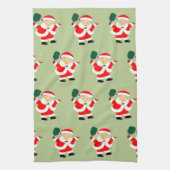 Pickleball Kerst Geschenk Theedoek (Verticaal)