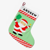 Pickleball Kerst Grote Kerstsok (Voorkant (Hangend))