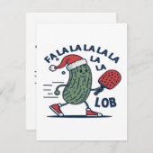 Pickleball kerst informatiekaartje (Voorkant / Achterkant)