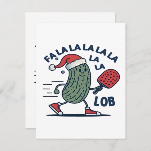 Pickleball kerst informatiekaartje (Voorkant / Achterkant)