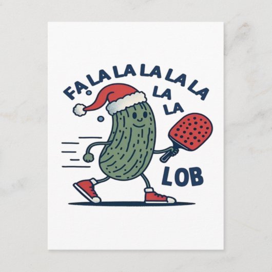 Pickleball kerst informatiekaartje (Voorkant)