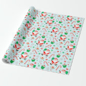 Pickleball Kerst Inpakpapier (Uitgerold)