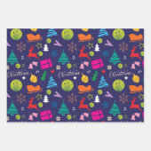 Pickleball 🎄 kerst  Inpakpapier Vel (Voorkant 2)