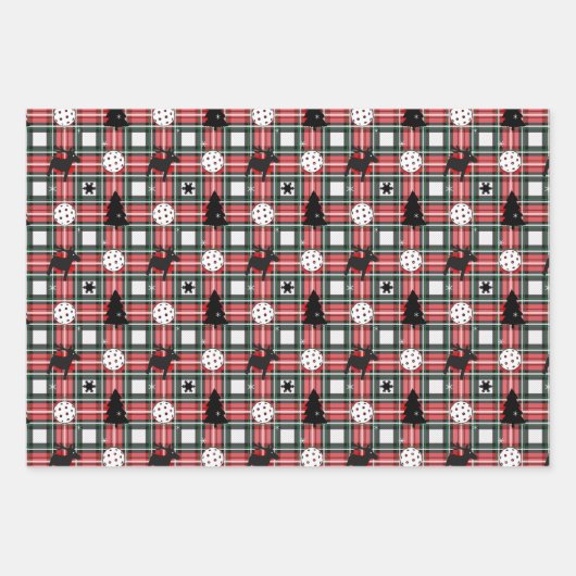  Pickleball 🎄 kerst  Inpakpapier Vel (Voorkant)