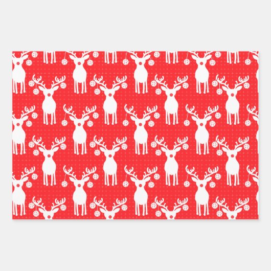 😍 Pickleball 🎄 kerst Inpakpapier Vel (Voorkant)