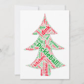 Pickleball Kerst Kaart (Voorkant)