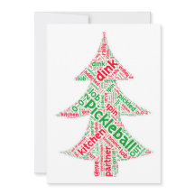 Pickleball Kerst Kaart