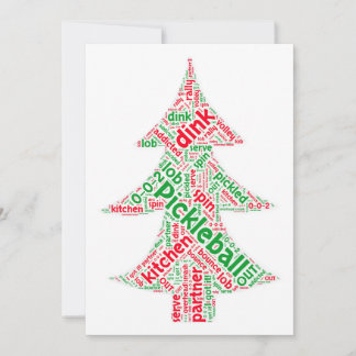 Pickleball Kerst Kaart