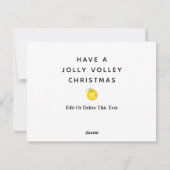 Pickleball Kerst Kaarten (Achterkant)