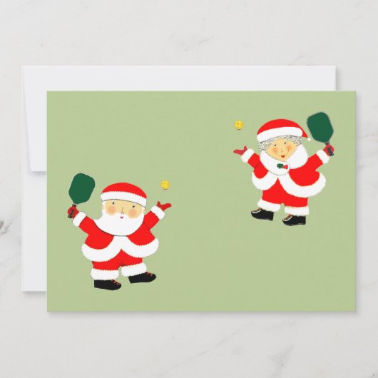 Pickleball Kerst Kaarten (Voorkant)