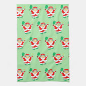 Pickleball Kerst Keukendoek Theedoek (Verticaal)