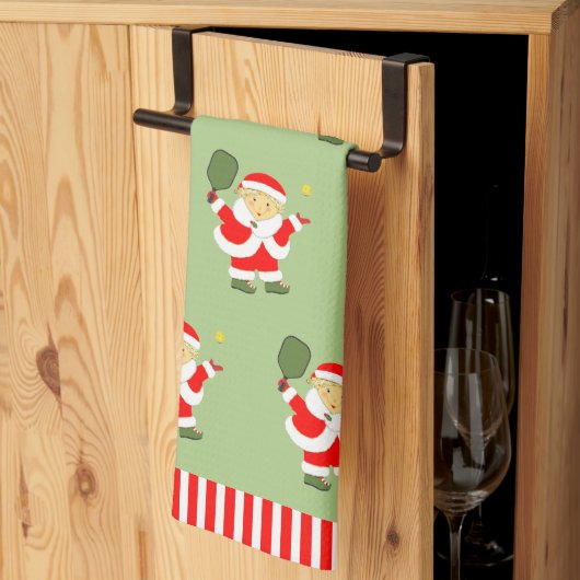 Pickleball Kerst Keukendoek Theedoek (Derde Gevouwen)